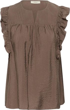 Inwear Haze Shirt - Blouses & Shirts - Mujer - Marr&oacute;n - XL