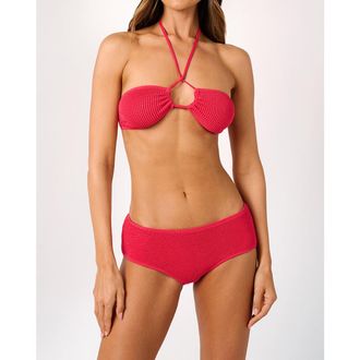 WeWoreWhat Cross Front Bandeau Top in Hot Pink at Nordstrom, Size Xx-Small