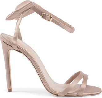 Dee Ocleppo Womens Satin Stiletto Heel Sandals In Beige