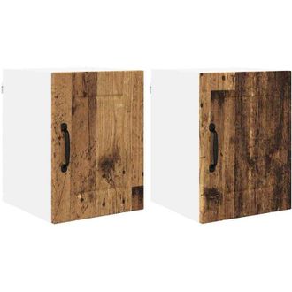 vidaXL Gabinete de cocina 2 pcs Madera Vieja 30 x 31 x 40 cm vidaXL