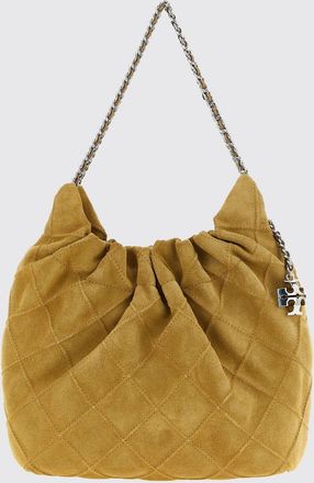 Tory Burch Mini borsa Fleming in pelle di vitello trapuntata con logo Double T