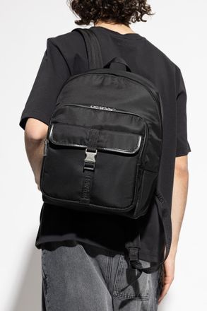Off-white Backpack With Logo, Mens, Black