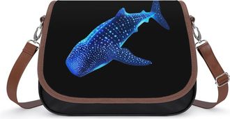 Generic Shark Whale Big Fish Crossbody Bags for Women Shoulder Messenger Bag Purse Handbags