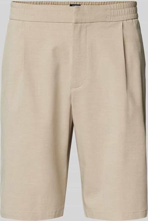 Mc Neal Regular Fit Bermudas mit Hakenverschluss in Ecru, Größe XXXL