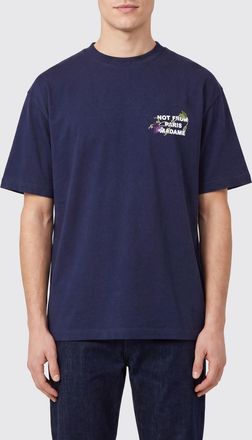 Dr&ocirc;le de Monsieur Dr&ocirc;le de Monsieur T-shirt in cotone con stampa slogan e spalle cadute