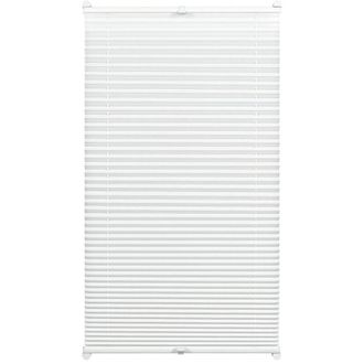 Gardinia Gardinia - 33400 Tenda Plissettata con Morsetto di Fissaggio, Tessuto, Bianco, 40 x 130 cm