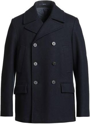 ジャケット・アウター 24aw Super160'sWOOLDOUBLECLOTH PEA COAT Long peacoat boiled wool- Navy Blue – MENS