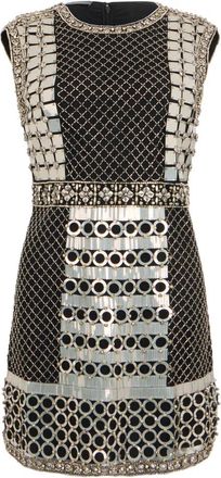 Alberta Ferretti Sequin Mini Jurk - Dames - Feestkleedjes - Veelkleurig - S - Pailletten - Kleedjes