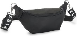 Elbsand Bauchtasche ELBSAND Umh&auml;ngetasche, Damen, Gr. B/H/T: 32cm x 14cm x 10cm, schwarz, Stoff, Textil, clean, unifarben, Taschen Bauchtasche, Crossbody Bag,