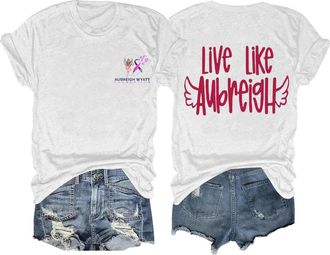 Generic Life Like Aubreigh T-Shirt Funny and Inspirational Aubreigh Lifestyle T-Shirt Casual Wear Soft Cotton for Men and Women Clothes, White, S