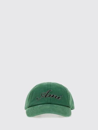 Ami Black Cotton Baseball Cap with Logo