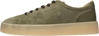 Voile Blanche Suede Sneakers - Heren - Sneakers - Groen - 43 EU - Leer - Schoenen
