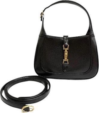 Gucci Pre-owned Jackie 1961 Mini Leder 2way Schoudertas - Dames - Vintage Handtas - Zwart - ONE Size - Leer - Vintage