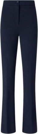 Pinko Flare Broeken - Dames - Wijde Broeken - Zwart - L - Wol - Broeken