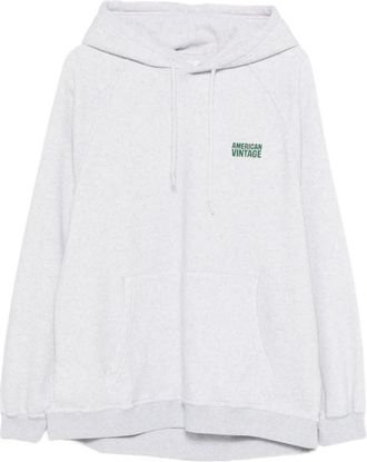 American Vintage Felpa Baptown con cappuccio - Grigio