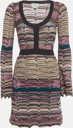 M Missoni Neiman Marcus X M Missoni Multicolour Chevron Knit Mini Dress