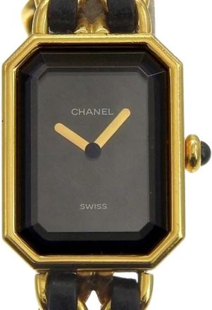 Chanel Pre-owned Vintage Polshorloge - Dames - Vintage Horloges - Zwart - ONE Size - Leer - Vintage