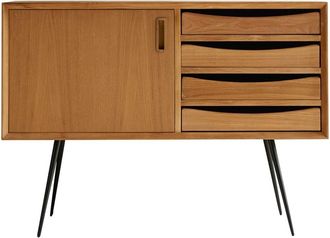 Tikamoon Aparador de caoba de 100 cm