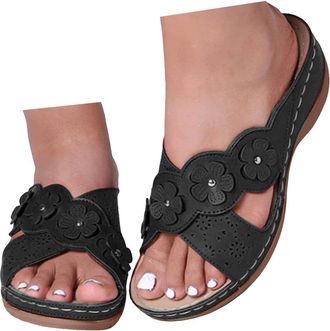 Generic Orthopedic Sandals for Women with Arch Support,Comfortable Platform Wedge Sandals for Women 2026 Summer Casual Fashion Slip on Walking Shoes Beach Vac