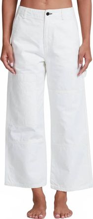 ASKK NY Cropped Carpenter Pants In Ivory