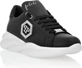 Philipp Plein Nappa Leather Runner Crystal Fatale Women in Black at Nordstrom, Size 35