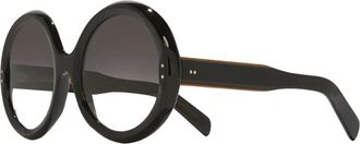 Cutler and Gross Sunglasses, female, Black, 59 MM, 1412 Round Sunglasses