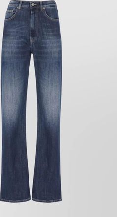 Dondup straight trousers with five pockets and belt loops