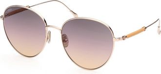 Tod's TO0303 28B Womens Sunglasses Gold Size 58