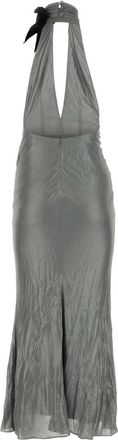 Alessandra Rich Womens Dress Gray Viscose