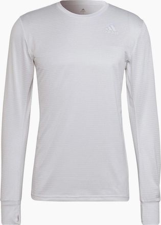 adidas Mens Crew Neck Long Sleeve Jersey T-Shirt - White - Size: 40