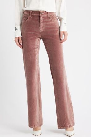 Kobi Halperin Ruby Flare Leg Pants in Dark Mauve at Nordstrom, Size 14