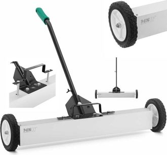 MSW Bike Accessories Msw - Escoba Magn&eacute;tica - Mango Telesc&oacute;pico De 73 - 100 Cm - 75 Cm - Im&aacute;n De Ferrita