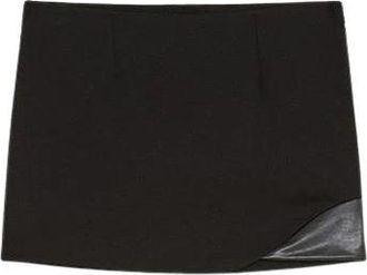 Patrizia Pepe Short Skirt - Dames - Korte rokken - Zwart - S - Nylon - Rokken