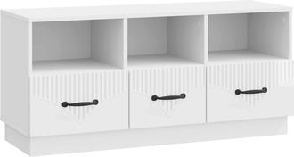 vidaXL Mueble De Tv Brillante 102 X 34,5 X 47 Cm Madera De Ingenier&iacute;a Vidaxl