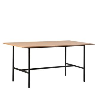 Klast Mesa fija efecto madera natural 160x75 cm