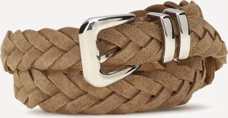 Brunello Cucinelli Leather woven Belt Male 100