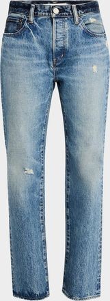 Moussy Vintage Micanopy Distressed Straight Jeans