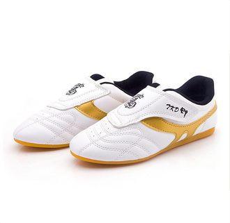 Generic Taekwondo Shoes, Martial Arts Sports Boxing Karate Taichi Lightweight for Kids Women Men Adult(10.5 UK Child) White