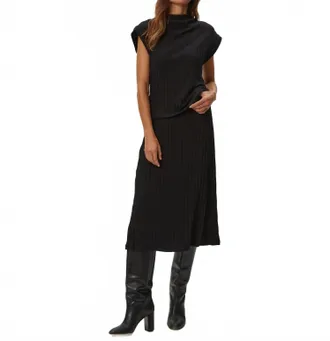 Michael Stars Shania Midi Skirt In Black