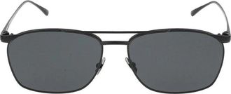 Saint Laurent Zwarte Vincent Zonnebril - Heren - Zonnebrillen - Zwart - 57 MM - Accessoires