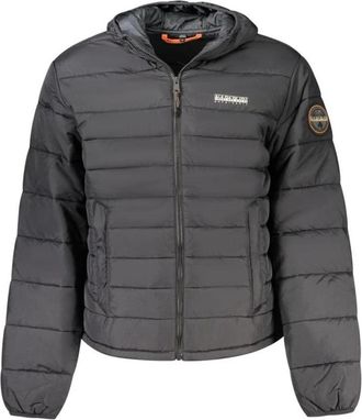Napapijri Polyamide Hooded Jacket - Heren - Winterjassen - Zwart - S - Jassen