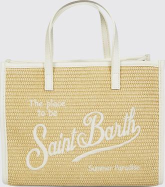 MC2 Saint Barth Borsa Vivian in rafia con logo ricamato