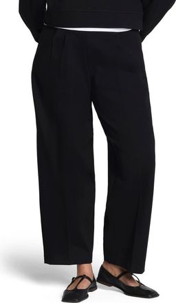 Spanx Ponte Pleated Tapered Pants in Classic Black at Nordstrom, Size X-Small