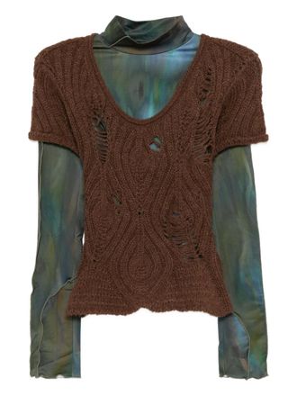 Andersson Bell Gelaagde top - Bruin