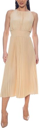 OLEG CASSINI Smocked Midi Dress