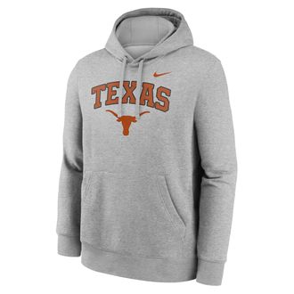 Nike Texas Arch Nike Mens College Pullover Hoodie in Grey | NKDK06GTXE-Y48