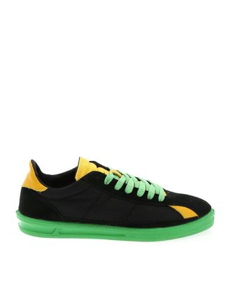 Comme Des Gar&ccedil;ons Black yellow and green sneakers