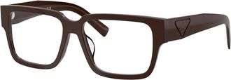 Prada Glasses - unisex - Brillen - Bruin - 55 MM - Accessoires