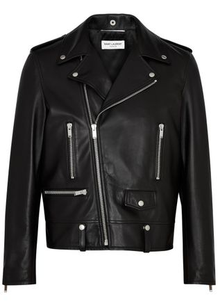 Saint Laurent Leather Biker Jacket - Black - 52 (IT52 /xl)