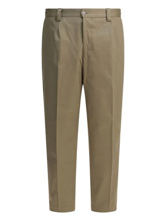 BRIGLIA 1949 Buttoned Trousers - men - Cotton/Lycra - 47 - Neutrals